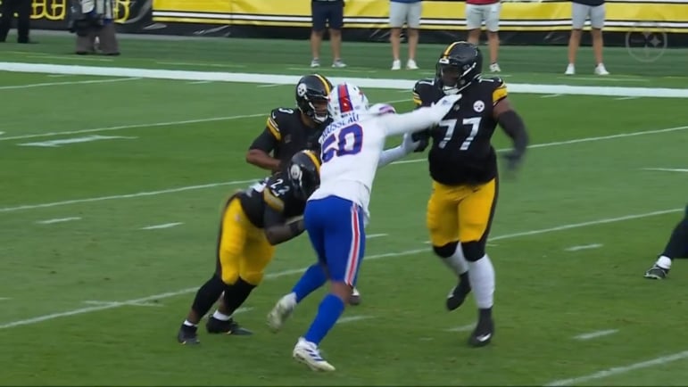 Broderick Jones Steelers sacks taken