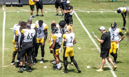 Offense Arthur Smith Justin Fields Russell Wilson Steelers training camp Falcons