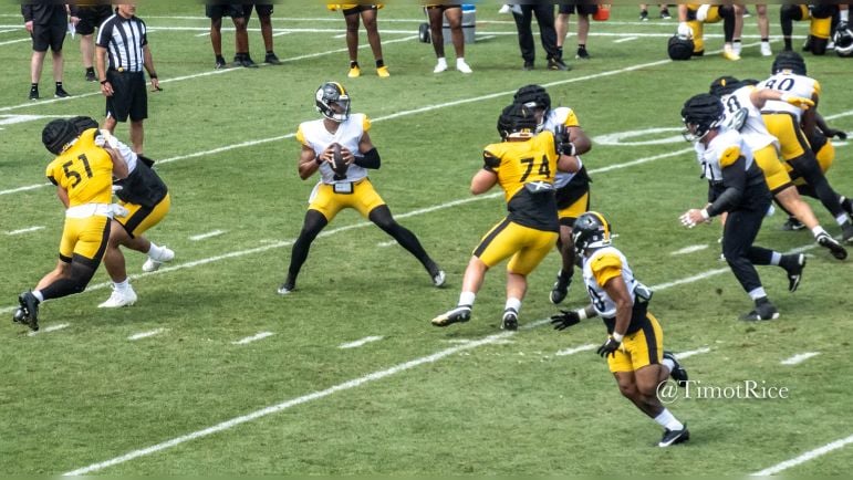 Justin Fields Nick Herbig Logan Lee Steelers training camp