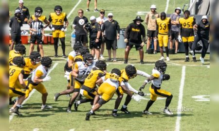 La'Mical Perine run game defense Steelers training camp