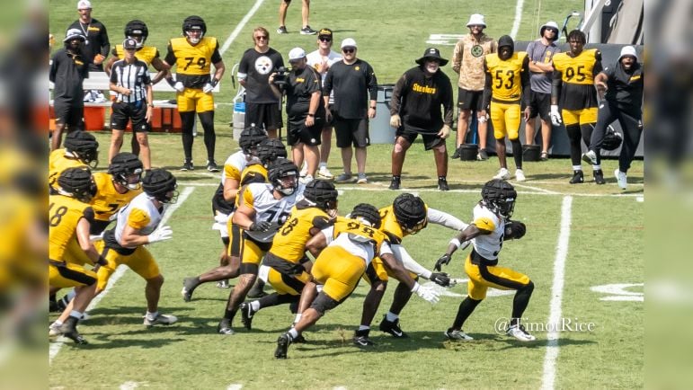 La'Mical Perine run game defense Steelers training camp