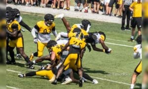 Najee Harris Cameron Heyward Steelers training camp