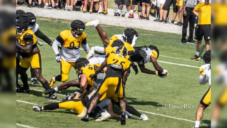 Najee Harris Cameron Heyward Steelers training camp