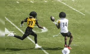 George Pickens Kalon Barnes Steelers training camp