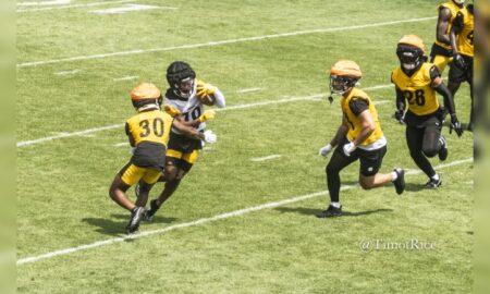 Calvin Austin III Beanie Bishop Jr. Steelers training camp