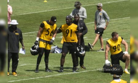 Alex Highsmith Markus Golden T.J. Watt outside linebackers Steelers training camp