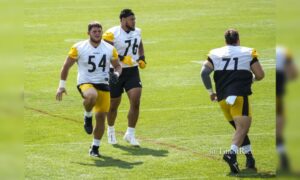 Troy Fautanu Zach Frazier Nate Herbig Steelers training camp