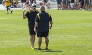 Arthur Smith Pat Meyer coaches Steelers training camp