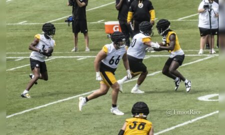 George Pickens Mason McCormick Steelers training camp