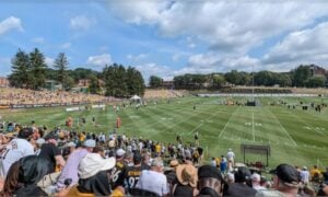 Chuck Noll Field at Saint Vincent College, Latrobe, Steelers training camp