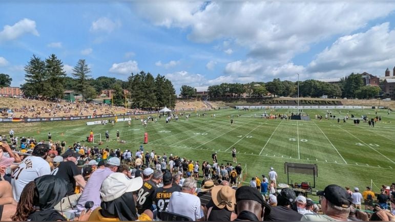 Chuck Noll Field at Saint Vincent College, Latrobe, Steelers training camp