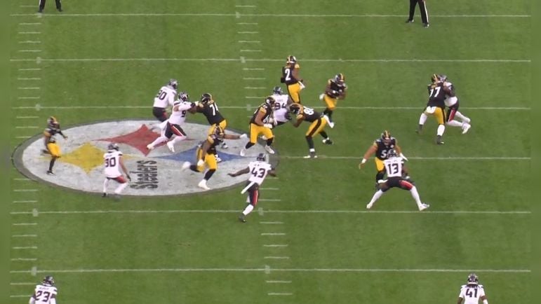 Film Room: Arthur Smith’s running game is not just zone, zone, zone