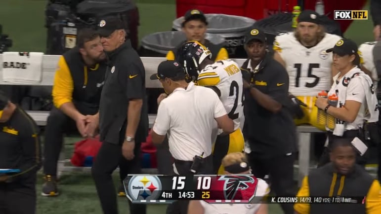 Joey Porter Jr. injured in game against the Falcons