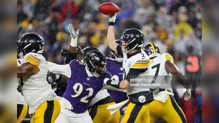 Nnamdi Madubuike Mason Rudolph Steelers Ravens