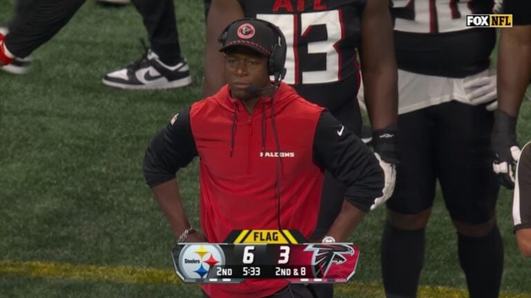 Pittsburgh Lives In The Ugly Game Falcons Head Coach Raheem Morris   Raheem Morris 1 768x432 