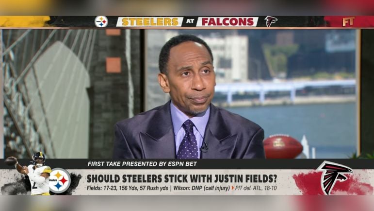 Stephen A Smith Justin Fields Russell Wilson