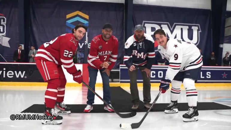 Roethlisberger Keisel puck drop