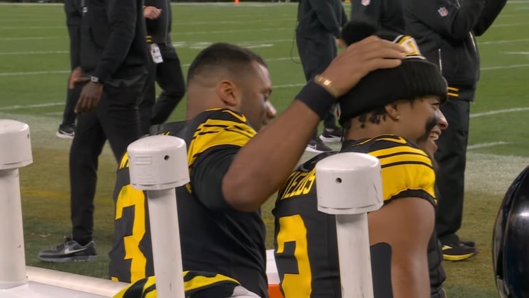 Russell Wilson and Justin Fields Steelers