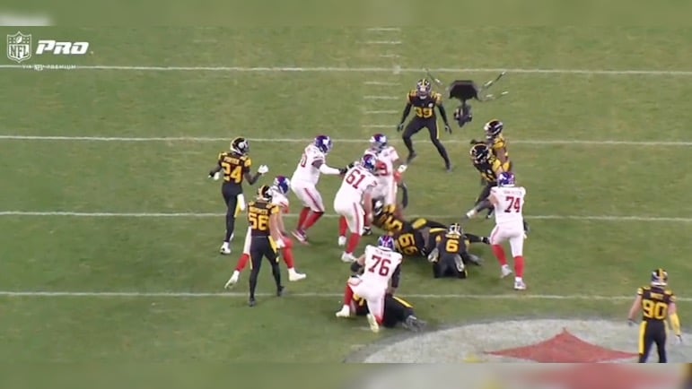 Steelers Giants missed tackles