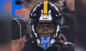 George Pickens eye black