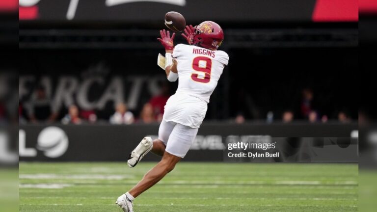 Jayden Higgins Senior Bowl WRs