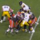 Myles Garrett Russell Wilson Dan Moore Jr. sack Steelers Arthur Smith