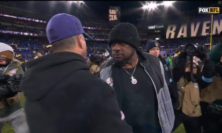 Mike Tomlin John Harbaugh Steelers playoff