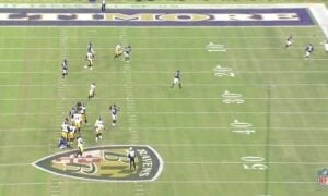 Steelers Ravens passing chart