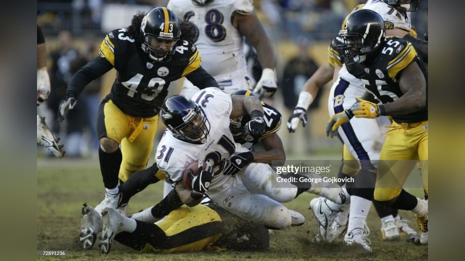Steelers Joey Porter Sr. Troy Polamalu Jerome Bettis Hines Ward Steelers Ravens