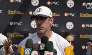 Aaron Rodgers training camp