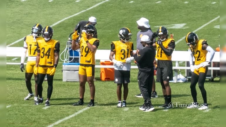 Steelers CBs James Pierre Beanie Bishop Jr.