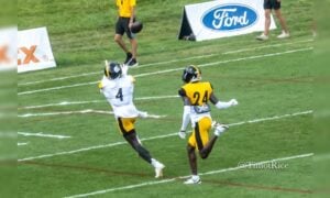 Steelers training camp pictures Rodgers Metcalf