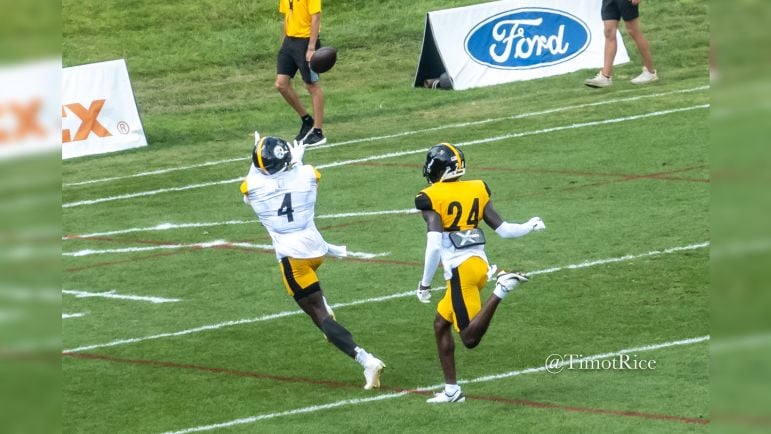 Steelers training camp pictures Rodgers Metcalf