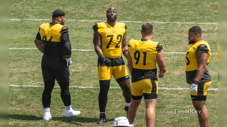 Steelers defensive line Esezi Otomewo Logan Lee