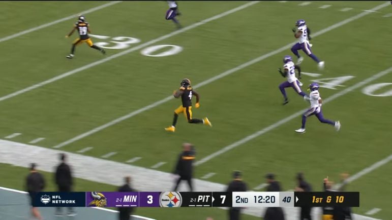 DK Metcalf Steelers TD