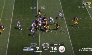 Aaron Rodgers play action guitar fake