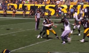 Rodgers sack steelers