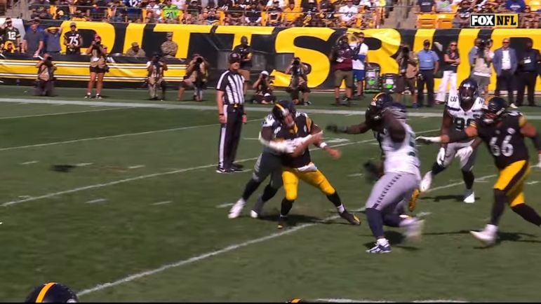 Rodgers sack steelers