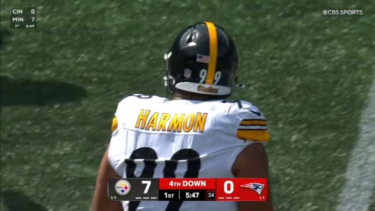 Derrick Harmon sack