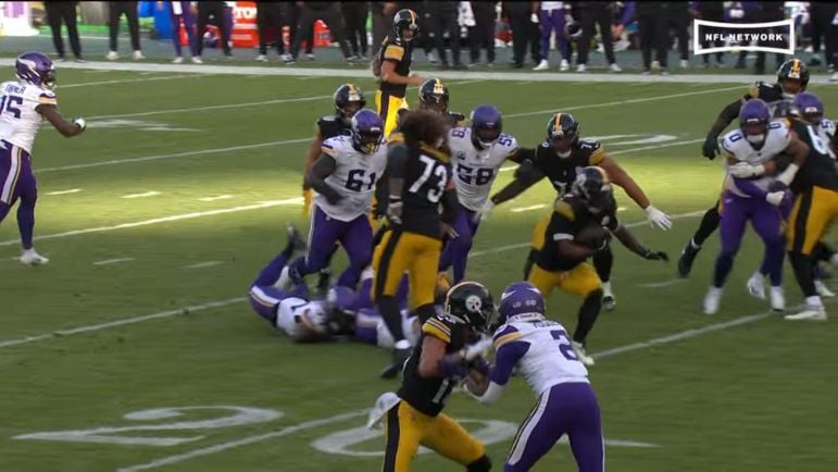 Steelers Vikings missed tackles report