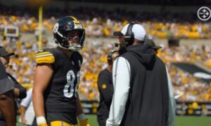 Pat Freiermuth Mike Tomlin Steelers analyst