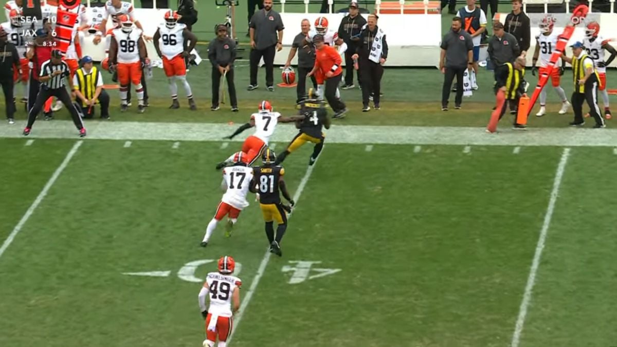 Missed tackles report Steelers Browns