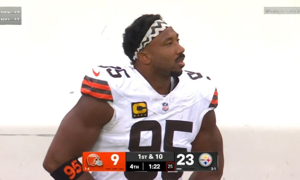 With Record-Setting Outing, Myles Garrett Surpasses T.J. Watt In Career Sacks thumbnail