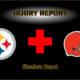 Steelers Browns Injury Report