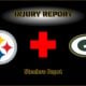 Steelers Packers Injury Report
